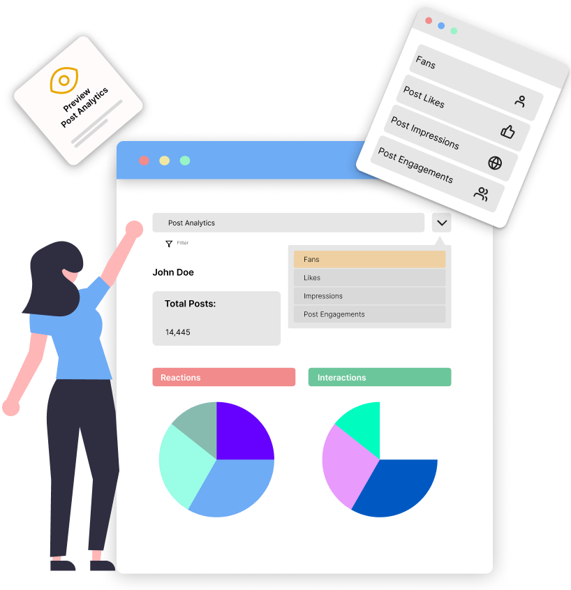 Analytics illustration Image of Engagyo